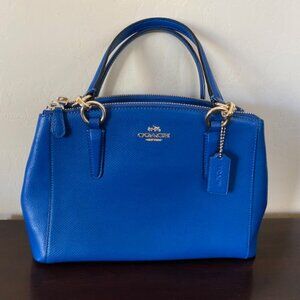Coach F36704 Mini Christie Carryall Satchel/Shoulder/Crossbody Bag Sapphire